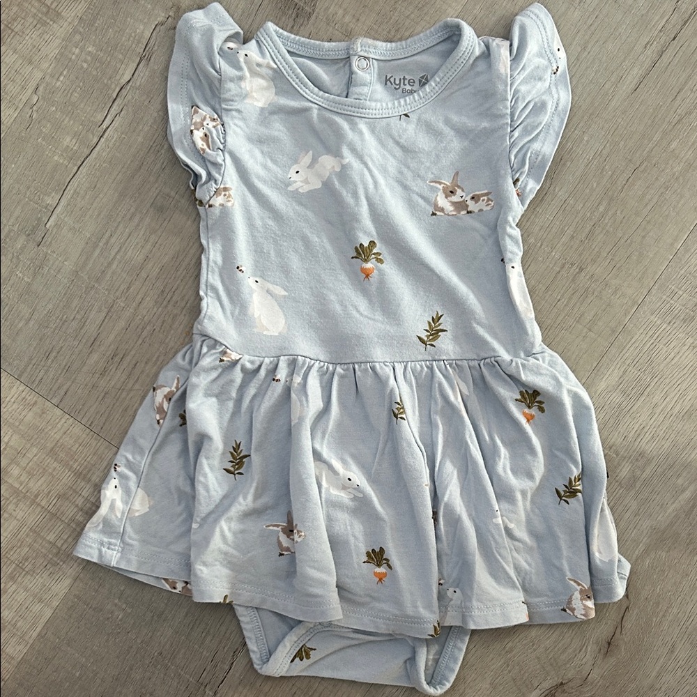 Kyte baby ice rabbit baby girl’s romper